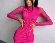 Сукня міні з драпіруванням  Сукня міні з драпіруванням  | PUSHKA SHOP