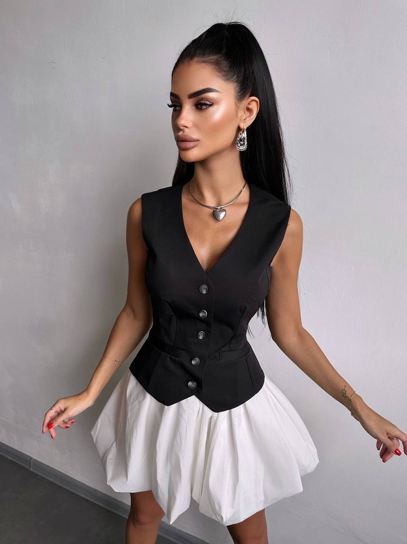 Комплект: жилет + спідниця Комплект: жилет + спідниця | PUSHKA SHOP
