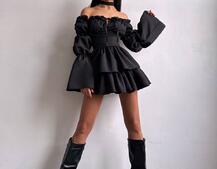 Сукня з чокером  | PUSHKA SHOP