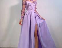 Сукня максі з паєтками та розрізом на спідниці Сукня максі з паєтками та розрізом на спідниці | PUSHKA SHOP