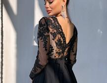 Сукня максі з мереживом  | PUSHKA SHOP