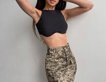 Комплект: коттонова спідниця  + топ з філіжанками  Комплект: коттонова спідниця  + топ з філіжанками  | PUSHKA SHOP