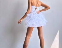 Комплект: корсет + пишна спідниця міні  Комплект: корсет + пишна спідниця міні  | PUSHKA SHOP