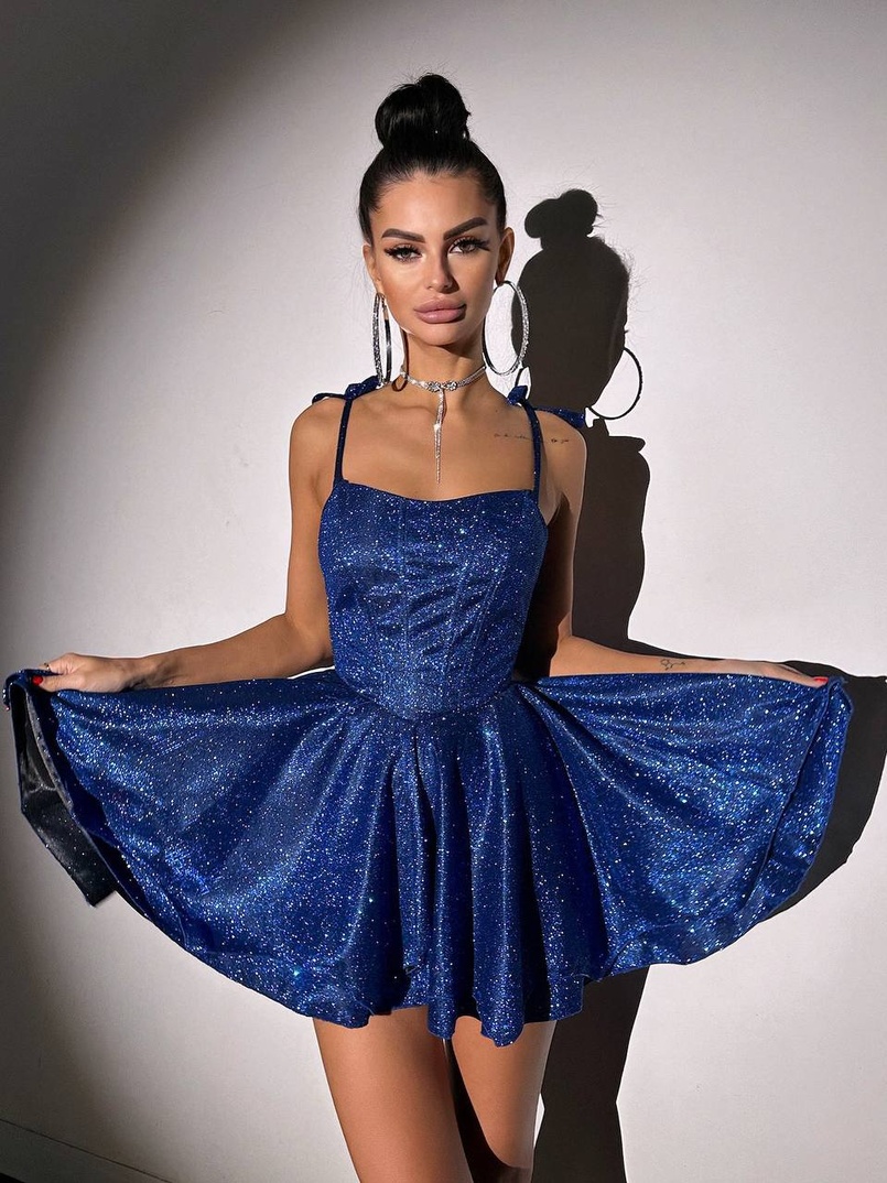 Блискуча корсетна сукня з пишною подвійною спідницею | PUSHKA SHOP