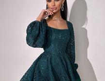 Мереживна сукня з корсетним верхом та пишною подвійною спідницею  Мереживна сукня з корсетним верхом та пишною подвійною спідницею  | PUSHKA SHOP