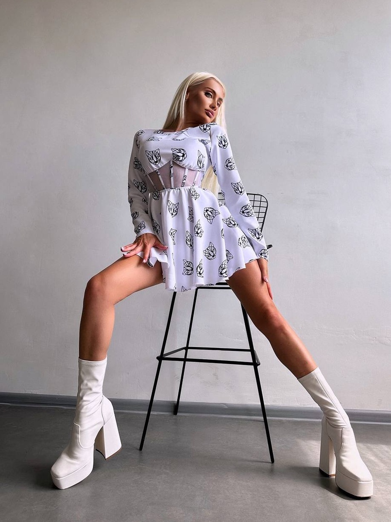 Корсетна сукня з принтом Корсетна сукня з принтом | PUSHKA SHOP