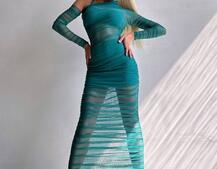 Сукня міді з драпіруванням   Сукня міді з драпіруванням   | PUSHKA SHOP