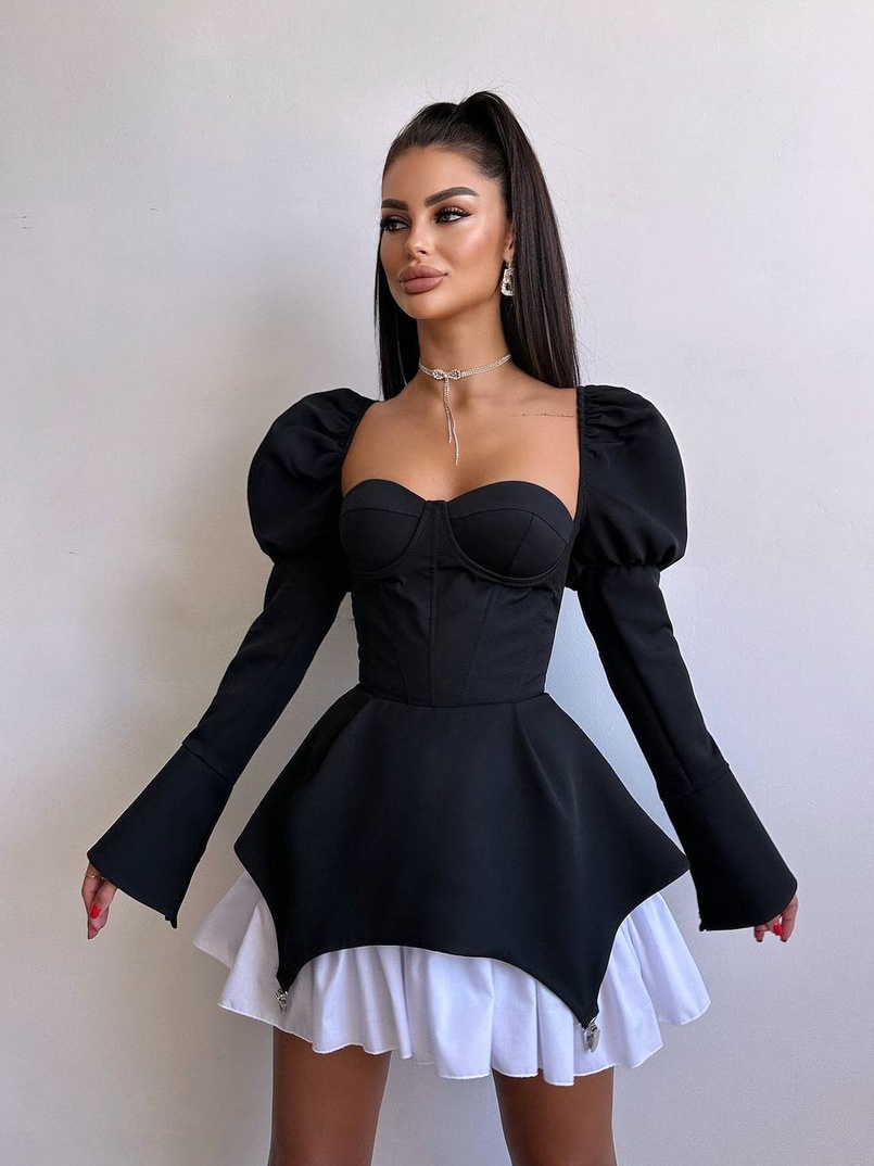 Сукня з чашечками та елементами корсету  Сукня з чашечками та елементами корсету  | PUSHKA SHOP