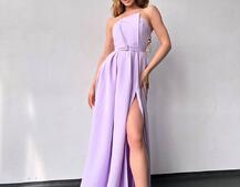 Сукня максі  з розрізом на спідниці  Сукня максі  з розрізом на спідниці  | PUSHKA SHOP