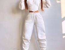 Комплект на флісі : худі з елементами корсету + штани  Комплект на флісі : худі з елементами корсету + штани  | PUSHKA SHOP