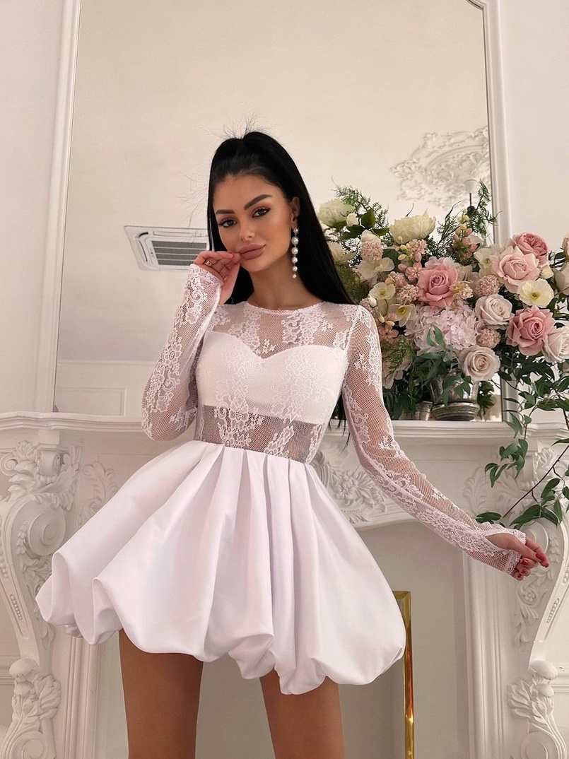 Комплект : мереживне боді + спідниця балон  | PUSHKA SHOP