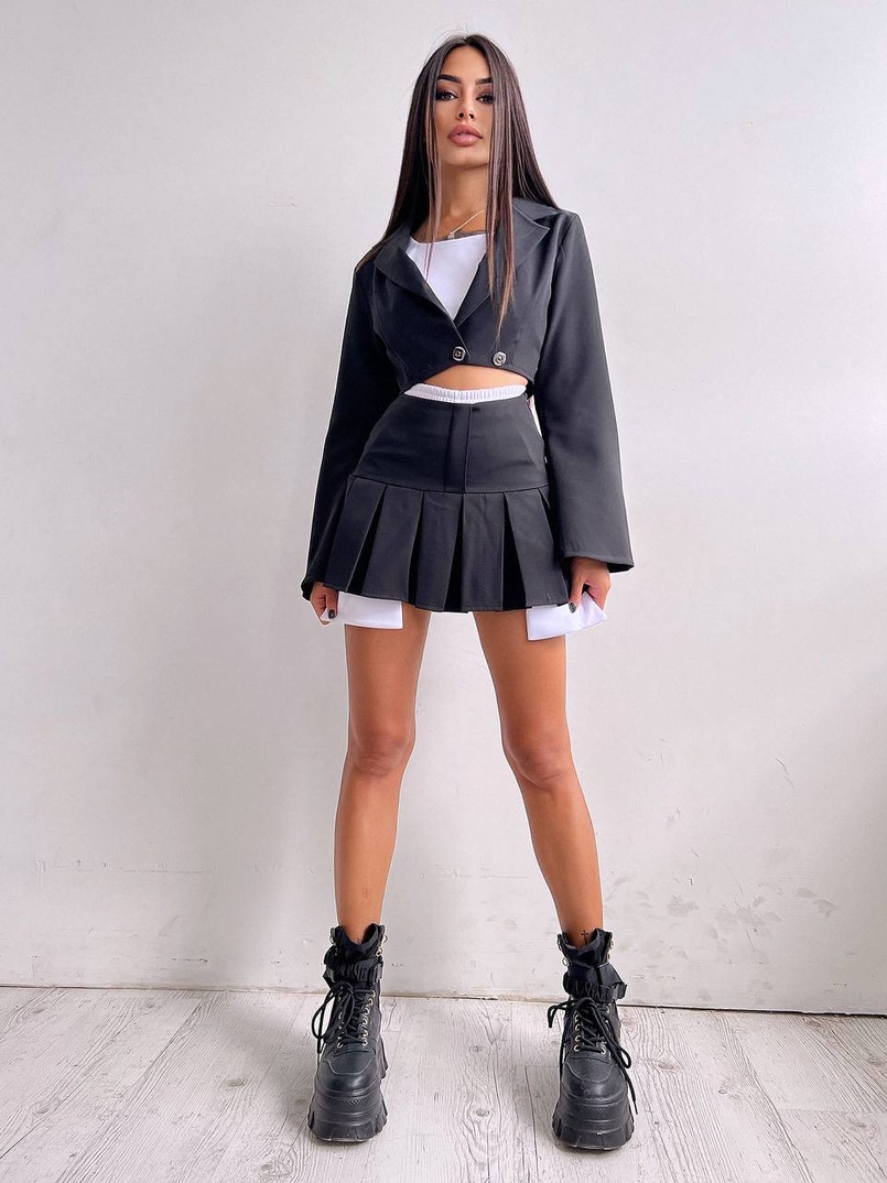 Комплект: спідниця, шорти+топ+піджак Комплект: спідниця, шорти+топ+піджак | PUSHKA SHOP