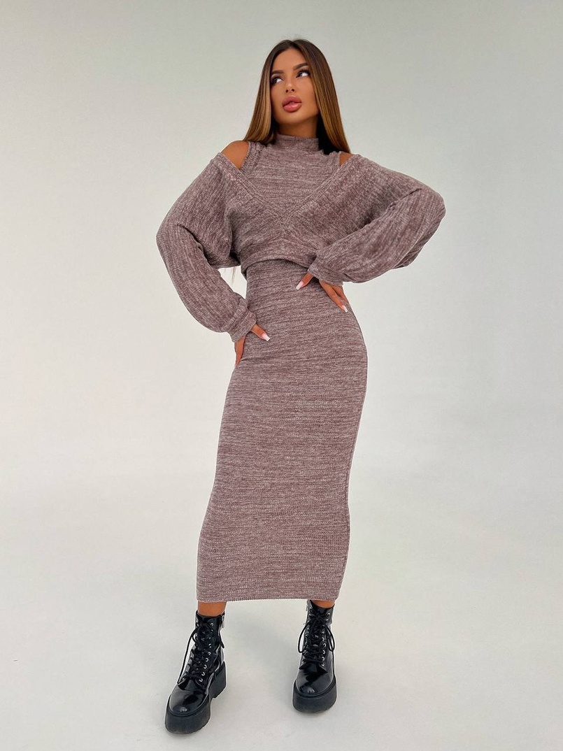 Трикотажна сукня-двійка  Трикотажна сукня-двійка  | PUSHKA SHOP