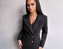 Костюм: піджак на підкладці, штани кльош+ жилет  Костюм: піджак на підкладці, штани кльош+ жилет  | PUSHKA SHOP