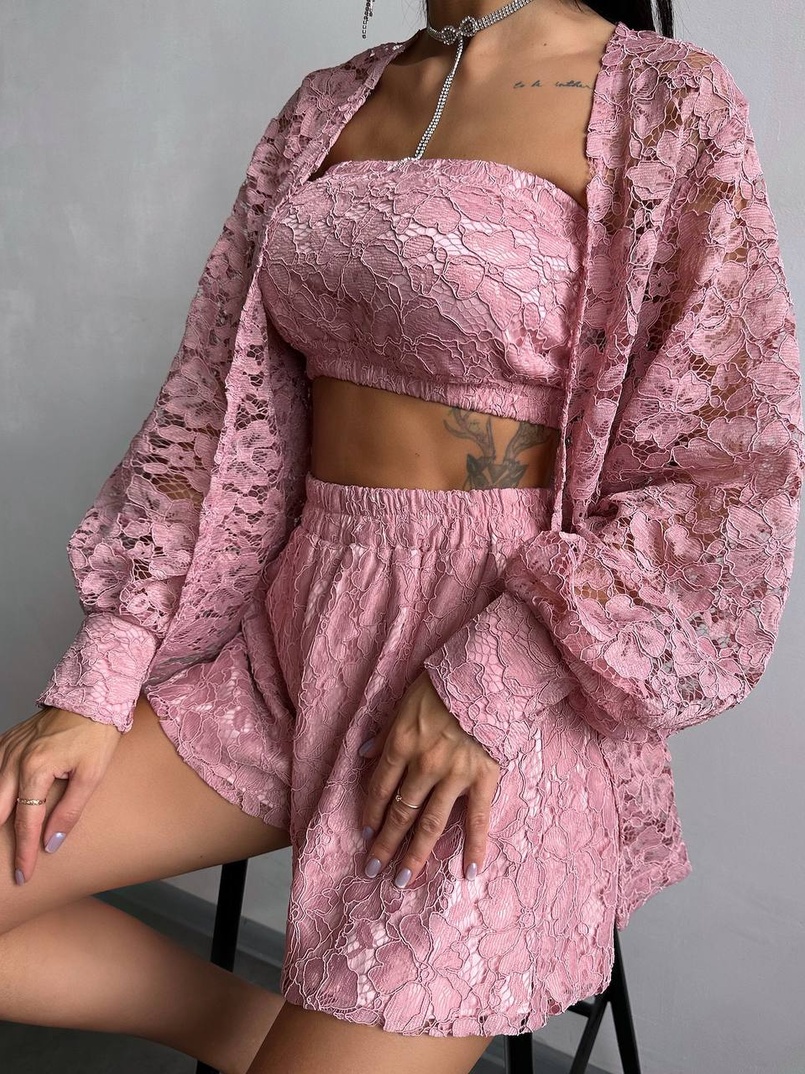 Мереживний комплект трійка  Мереживний комплект трійка  | PUSHKA SHOP