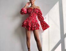 Сукня з воланами та шнурівкою по спинці Сукня з воланами та шнурівкою по спинці | PUSHKA SHOP