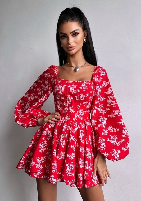 Корсетна сукня з подвійною спідницею  | PUSHKA SHOP