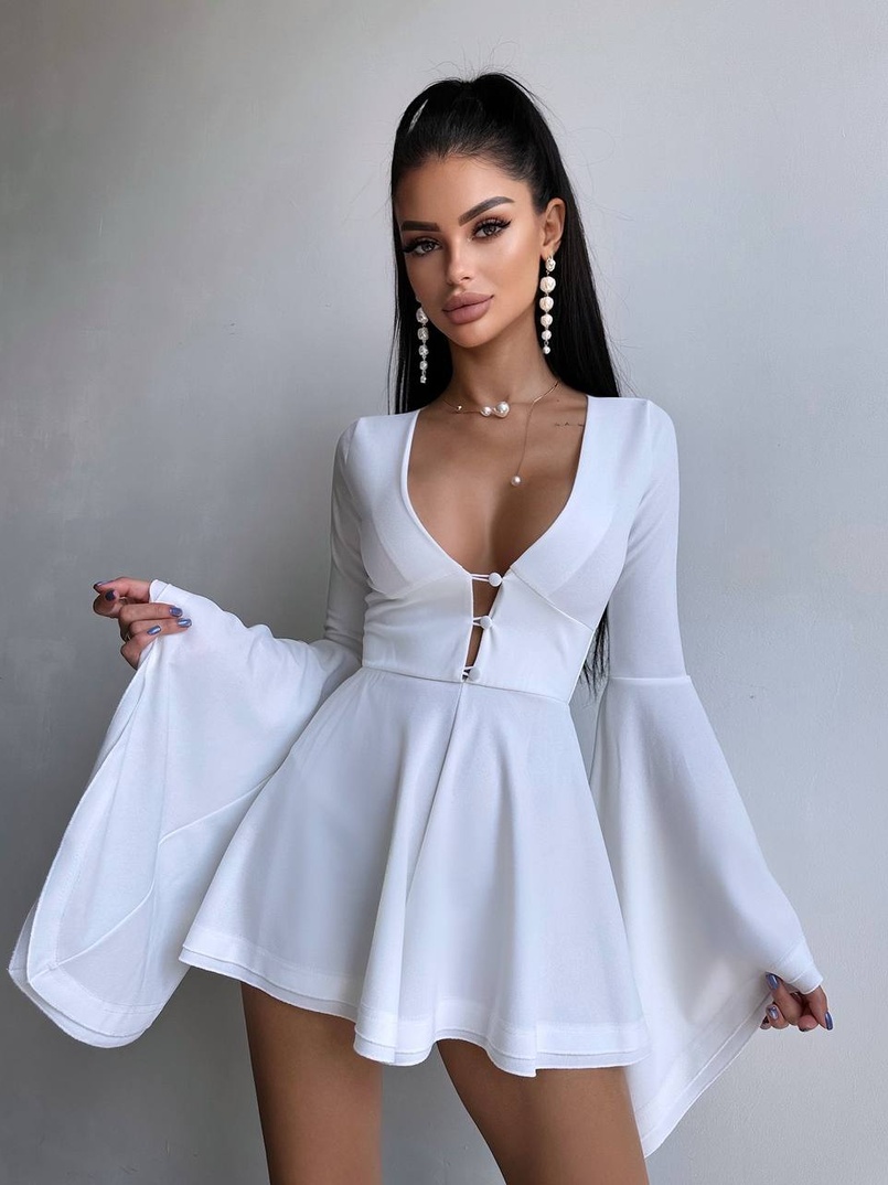 Ромпер з розкльошеними рукавами  Ромпер з розкльошеними рукавами  | PUSHKA SHOP