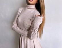 Трикотажна сукня міні із спідницею сонцем     Трикотажна сукня міні із спідницею сонцем     | PUSHKA SHOP