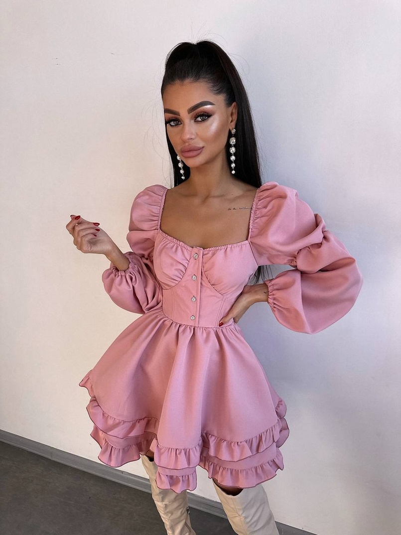 Лялькова сукня з пишною спідницею та корсетним верхом  | PUSHKA SHOP