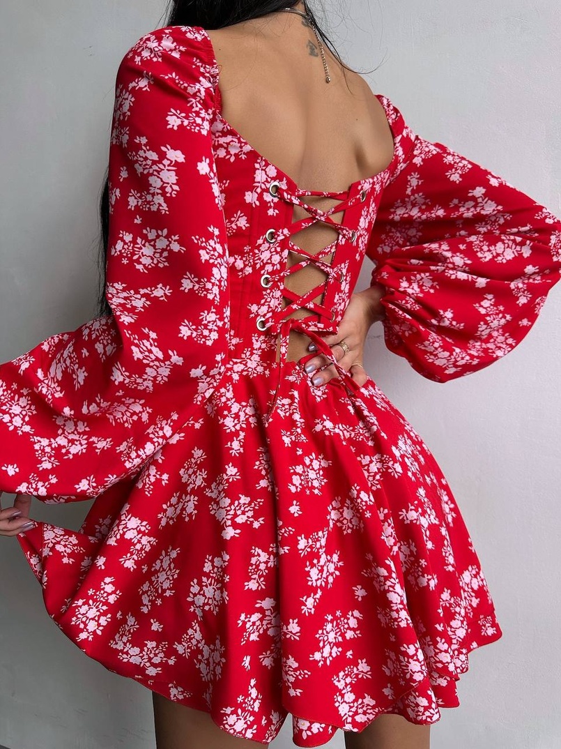 Корсетна сукня з подвійною спідницею  Корсетна сукня з подвійною спідницею  | PUSHKA SHOP