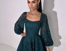 Мереживна сукня з корсетним верхом та пишною подвійною спідницею  Мереживна сукня з корсетним верхом та пишною подвійною спідницею  | PUSHKA SHOP