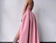 Сукня максі  зі шнурівкою на спинці Сукня максі  зі шнурівкою на спинці | PUSHKA SHOP