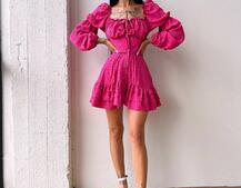 Сукня в горошок на ґудзиках з воланами  Сукня в горошок на ґудзиках з воланами  | PUSHKA SHOP