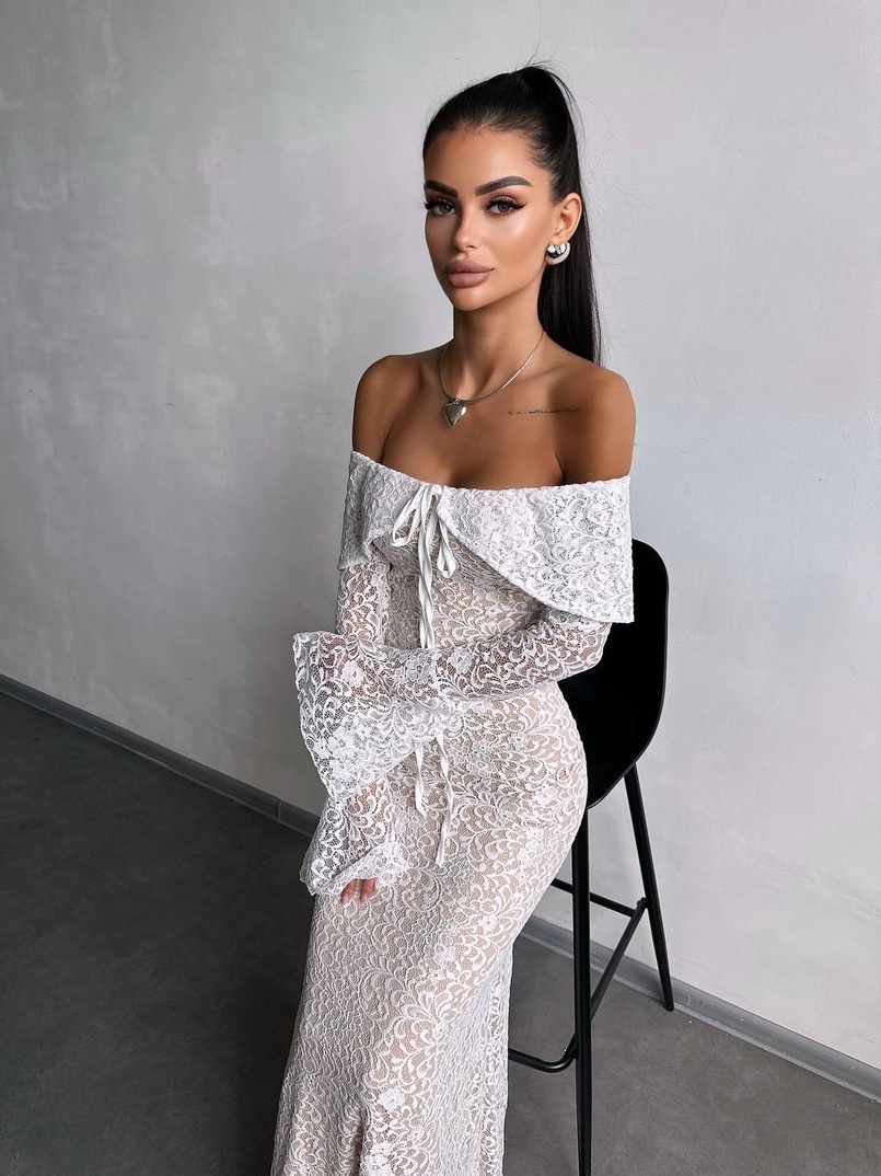 Мереживна сукня максі   Мереживна сукня максі   | PUSHKA SHOP