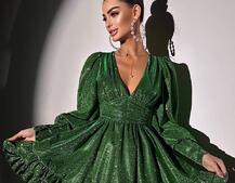 Сукня із пишною подвійною спідницею та драпіруванням Сукня із пишною подвійною спідницею та драпіруванням | PUSHKA SHOP