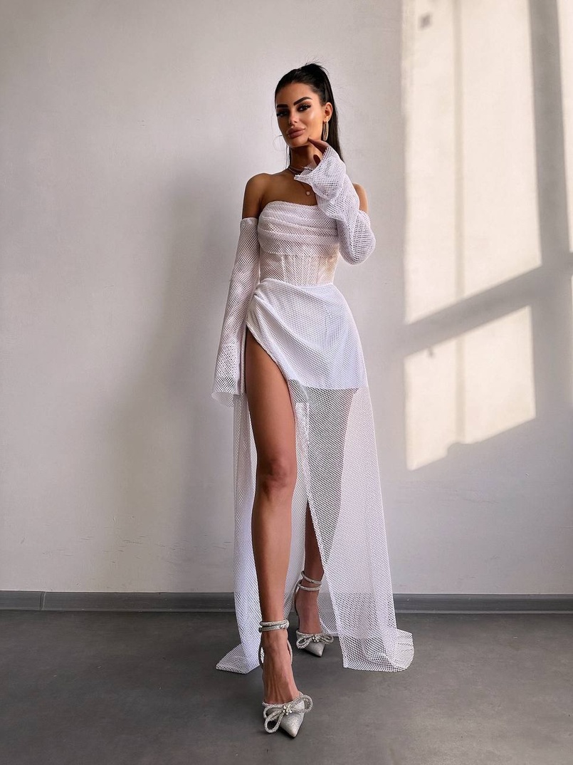 Комплект: корсет з рукавами + спідниця максі Комплект: корсет з рукавами + спідниця максі | PUSHKA SHOP