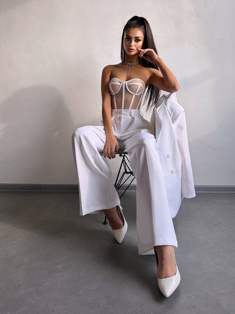 Костюм:  піджак на підкладці, штани+ корсет Костюм:  піджак на підкладці, штани+ корсет | PUSHKA SHOP