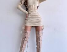 Сукня-міні  з елементами корсету  Довжину спідниці можна регулювати  Сукня-міні  з елементами корсету  Довжину спідниці можна регулювати  | PUSHKA SHOP