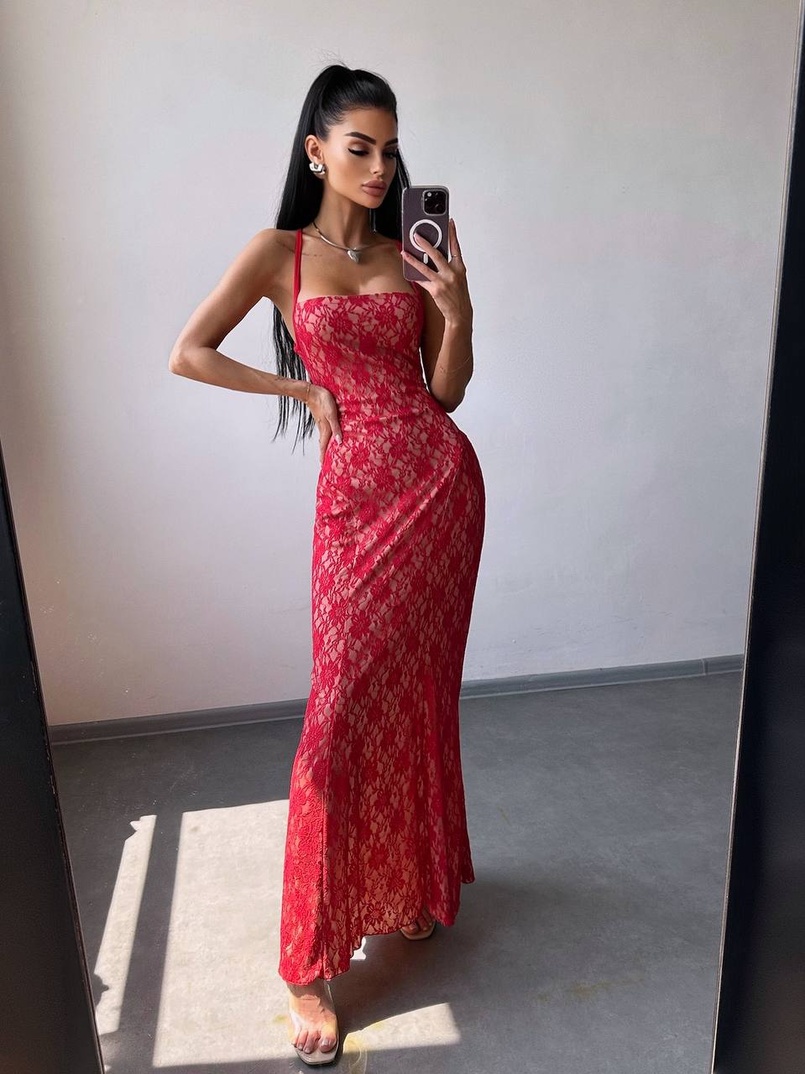 Мереживна сукня максі   Мереживна сукня максі   | PUSHKA SHOP