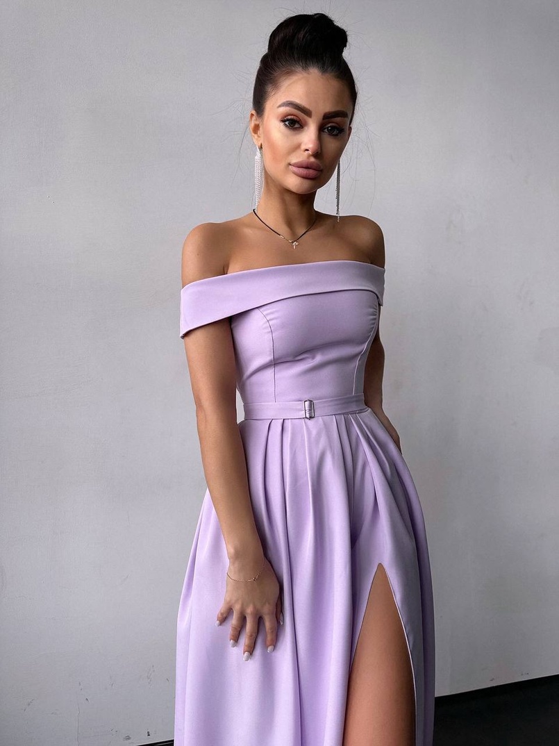 Сукня максі з відкритими плечима  Сукня максі з відкритими плечима  | PUSHKA SHOP