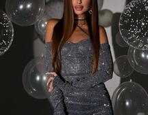 Сяюча корсетна сукня бюстьє | PUSHKA SHOP