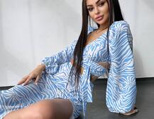 Комплект: топ із зав'язками на талії + спідниця міді з розрізом Комплект: топ із зав'язками на талії + спідниця міді з розрізом | PUSHKA SHOP