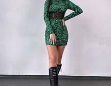 Приталена сукня-міні з корсетною вставкою на талії Приталена сукня-міні з корсетною вставкою на талії | PUSHKA SHOP