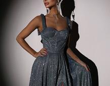 ✨Блискуча сукня максі з чашечками ✨ ✨Блискуча сукня максі з чашечками ✨ | PUSHKA SHOP