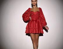 Сяюча корсетна сукня бюстьє з подвійною спідницею  | PUSHKA SHOP