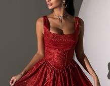 Сяюча корсетна сукня міні Сяюча корсетна сукня міні | PUSHKA SHOP