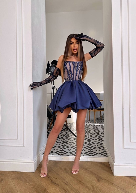 Комплект : мереживний корсет  з рукавичками + спідниця балон  | PUSHKA SHOP