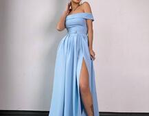 Сукня максі з відкритими плечима  | PUSHKA SHOP