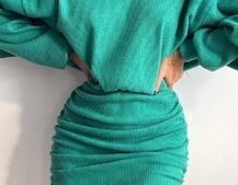 Сукня міні із теплого трикотажу Сукня міні із теплого трикотажу | PUSHKA SHOP