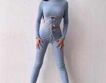 Трикотажний комплект: корсетний топ + легінси Трикотажний комплект: корсетний топ + легінси | PUSHKA SHOP