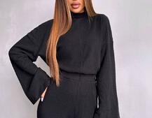 Трикотажний базовий комплект: світшот + штани  Трикотажний базовий комплект: світшот + штани  | PUSHKA SHOP