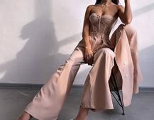 Костюм:  піджак на підкладці, штани+ корсет Костюм:  піджак на підкладці, штани+ корсет | PUSHKA SHOP