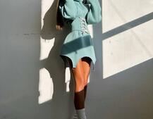 Тепле приталене худі з капюшоном на флісі + корсет на шнурівці Можна носити з корсетом та без Тепле приталене худі з капюшоном на флісі + корсет на шнурівці Можна носити з корсетом та без | PUSHKA SHOP