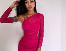 Міні сукня з драпіруванням   Міні сукня з драпіруванням   | PUSHKA SHOP