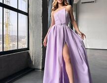 Сукня максі  з розрізом на спідниці  Сукня максі  з розрізом на спідниці  | PUSHKA SHOP